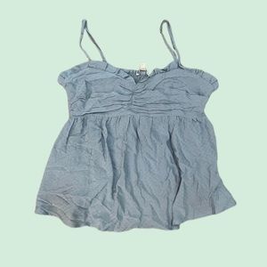 Love Tree Blue Tank Top Blouse